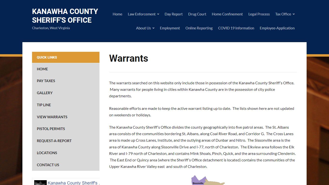 Warrants - Kanawha County Sheriff's Office